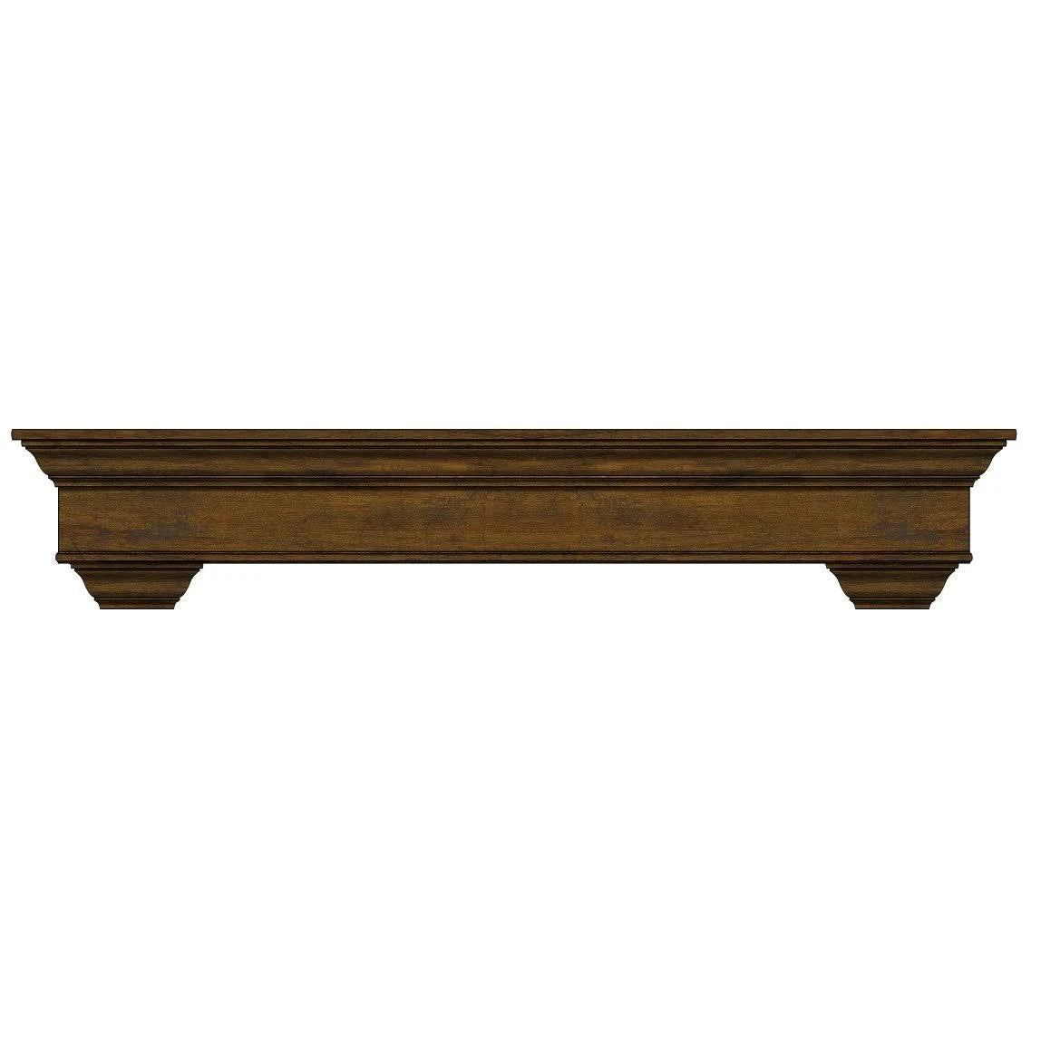 Ornamental Designs Bayview Fireplace Mantel in Walnut Finish - 72x22 EKG6_O1PRY49