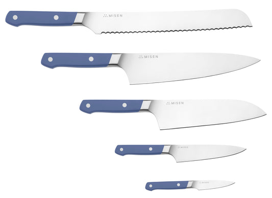 Misen | Essentials Knife Set | 5 Piece | Blue | Steel TVO1_D7XAD15