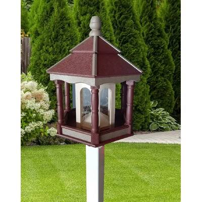 Arbyrd Tube Bird Feeder Rosalind Wheeler Color/Finish: Cherry/Clay/White PWT0_I6DQK51