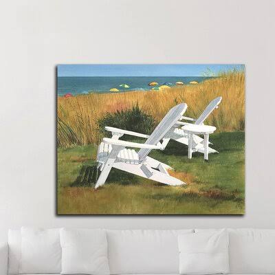 sea Serenade& by Linda Roberts - Wrapped Canvas Painting Print Rosecliff Heights Size: 32x22 H x 40x22 W x 1.5x22 D UZG1_P6QRF36