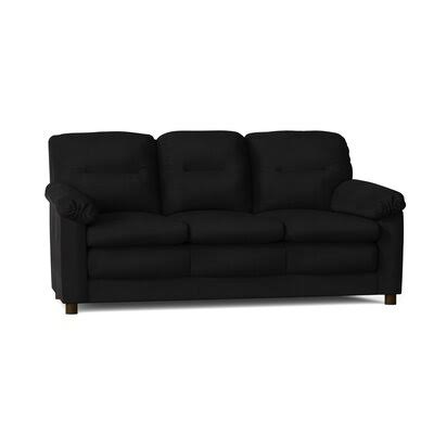 Ophelia 79x22 Pillow Top Arm Sofa Industrial Lodge Home Body Fabric: Fancy Steel BKU7_Z4IJG38