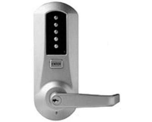 Simplex Kaba 5041XSWL-26D-41 Cylindrical Push Button Lock with Lever C/Ko/P Xs Us26D, Satin Chrome TRL6_N4WXB37