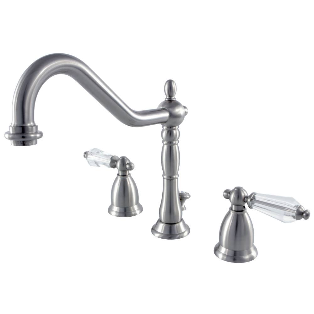 Kingston Brass KS1998WLL Widespread Lavatory Faucet, Satin Nickel PLF2_L4XPT95