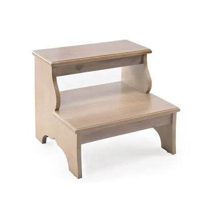 Copley 2 Step Wood Step Stool with 375 lb. Load Capacity Astoria Grand Finish: Distressed Driftwood SDG9_V5AXH20