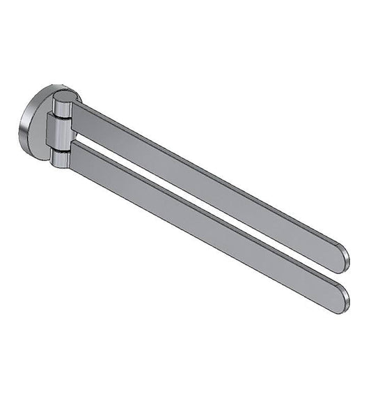 Graff G-9212-UB Sento 14 3/8 Wall Mount Dual Towel Bar in Unfinished Brass HBT8_S5YSM97