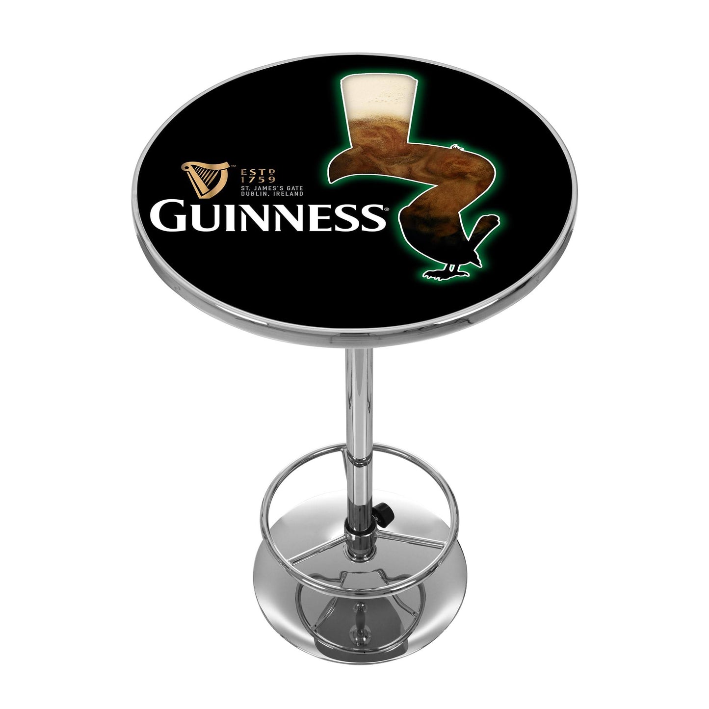 Guinness Chrome Pub Table IOZ4_C8UCR88