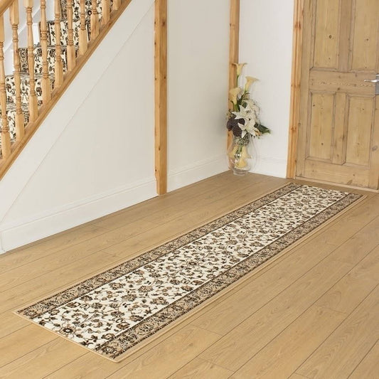 runrug USA Persian Beige Hallway Carpet Rug Runner Length: 37 foot, WI PQY0_M4QEI50