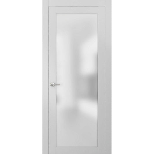 SARTODOORS Pocket Door 42 x 96 with Frames | Quadro 4111 White Ash | Rail Hardware | MDF Sliding Doors TNV4_S6ILD41