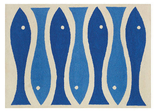 Blue Ribbon Fish Hooked Accent Rug JPM9_I1EAT44