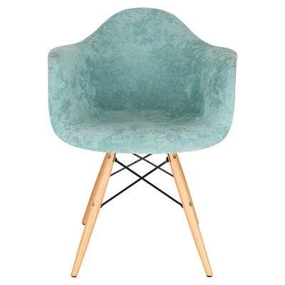 Bullsbrook 24x22 Wide Velvet Armchair George Oliver Fabric: Teal Velvet CPO8_D6EPF33