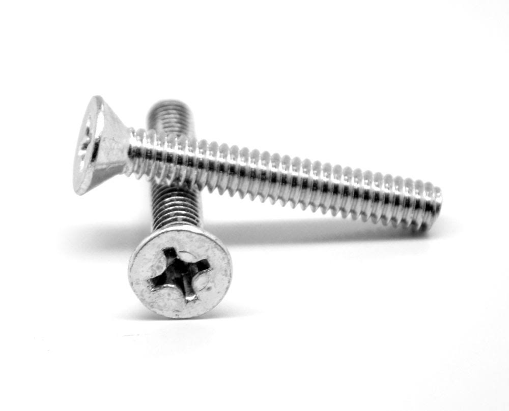 #0-80 x 9/32 Fine Thread Machine Screw Phillips Flat Head Stainless Steel 18-8 LZG9_W7GCN94