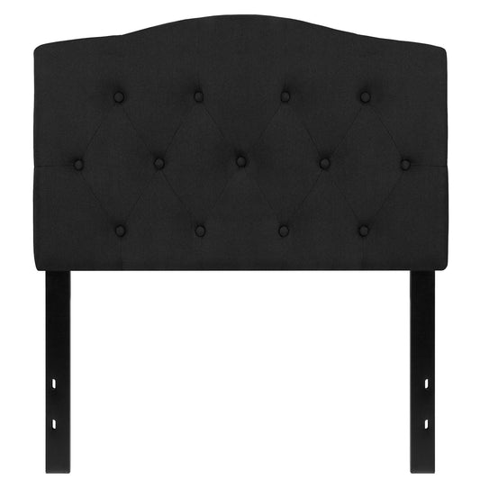 56.25x22 Black Contemporary Button Tufted Upholstered Headboard - Twin Size LBF5_C8LIE96