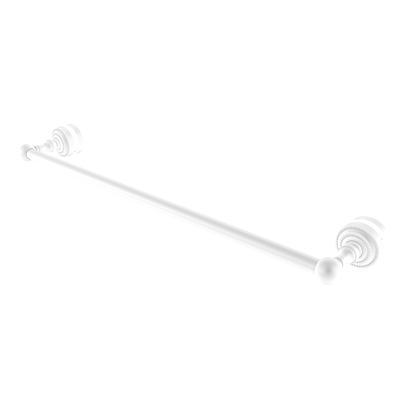 Allied Brass DT-41-SM-24-WHM 24 in. Dottingham Collection Shower Door Towel Bar Matte White LUC3_N0BLN80