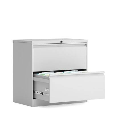 2-Drawer Lateral Filing Cabinet Inbox Zero Color: White MKJ5_Z0ABY43