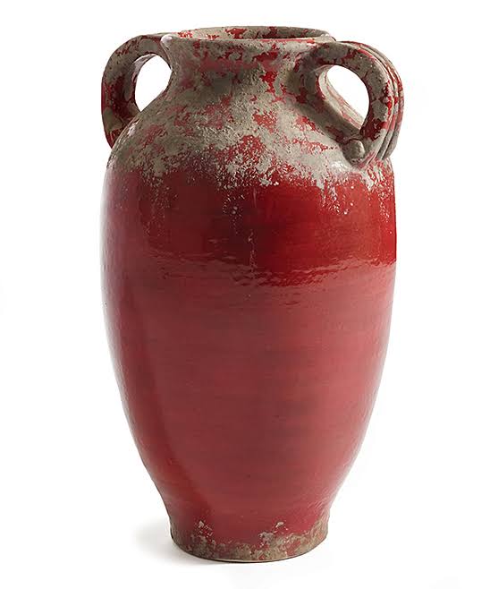 Amalfi Urn with Handles - Rosso Red FCF6_X4RIQ62