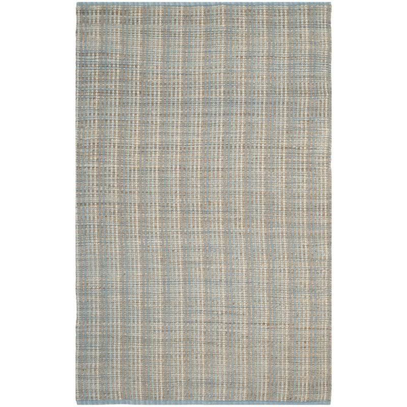 Hawthorne Collection 6 x 9 Hand Woven Jute and Cotton Rug in Gray REI6_M8IJI37