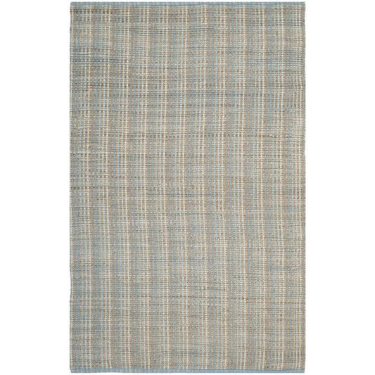 Hawthorne Collection 6 x 9 Hand Woven Jute and Cotton Rug in Gray REI6_M8IJI37