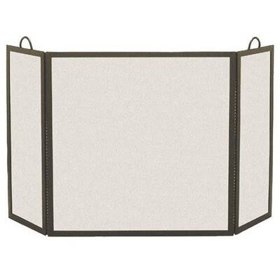 Pilgrim Hearth 3 Panel Steel Fireplace Screen Size: 8x22 Sides, Finish: Vintage Iron MRA8_I2IMR02