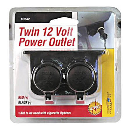 Custom Accessories 10242 12 Volt Auxiliary Twin Outlet (Case of 3), Size: One Size SHY6_P0GEC17