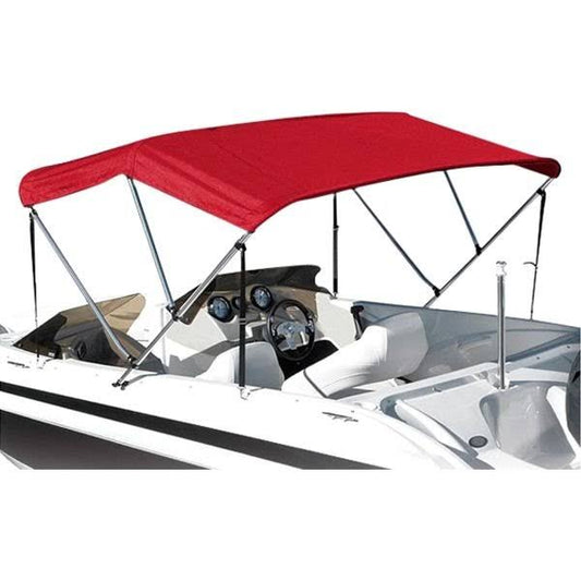 Eevelle SS-3B66-RED Summerset Premium 3-Bow Red Bimini Top Fabric 72x22 L x 66x22 W DOU5_T8TWI20