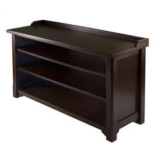 Winsome Wood Dayton Storage Hall Bench with Shelves YBJ0_V5KQP74