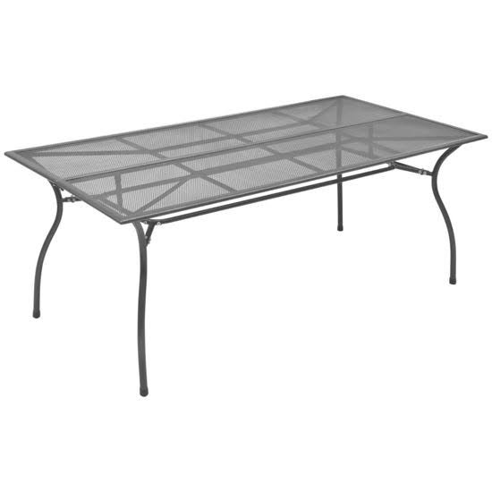 OnlineGymShop CB21486 66.9 x 35.2 x 28.5 in. Outdoor Patio Table - Anthracite PXE4_T9FIT21