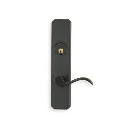 Omnia 11858AC0025R10B Right Hand Double Cylinder 2-1/2x22 Backset Mortise Lockset with 858 Lever and 11000 Plate Oil Rubbed Bron JOT6_G6SRB03