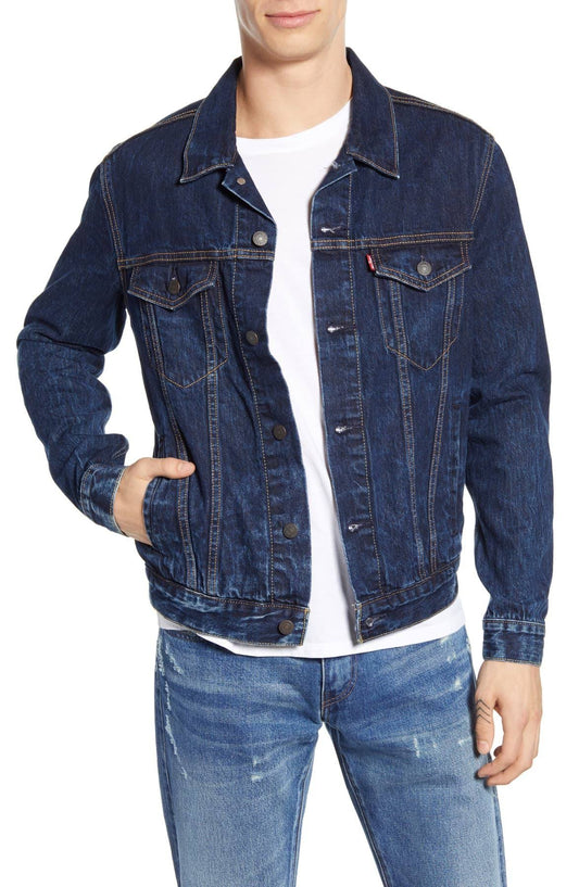 Levis Trucker Jacket - Mens - Rough Rinse S UGW4_T7OSI63