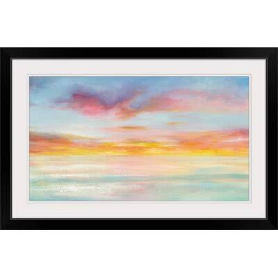 &Pastel Sky& Danhui Nai Painting Print Great Big Canvas Format: Black Frame, Size: 25x22 H x 38x22 W x 1x22 D HEU6_U7MZE73