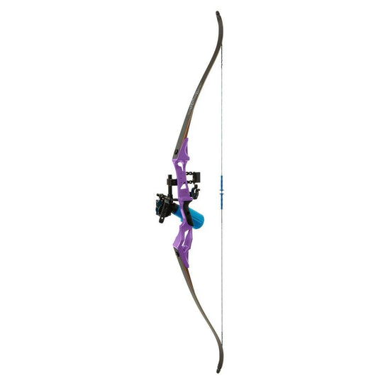 Fin Finder Bank Runner Recurve Winch Pro Pkg Purple 35lbs RH JKR2_V3MPQ94