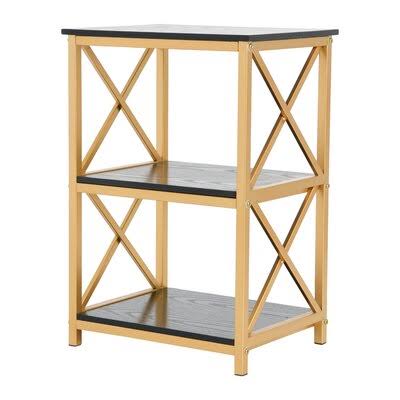 Waqar End Table with Storage Everly Quinn UAD9_Q1ATM08