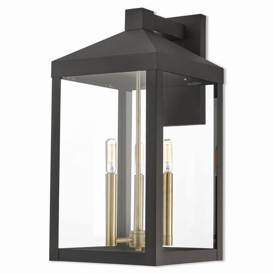 3 Light Bronze Outdoor Wall Lantern 100427 PXP6_S0UTO31