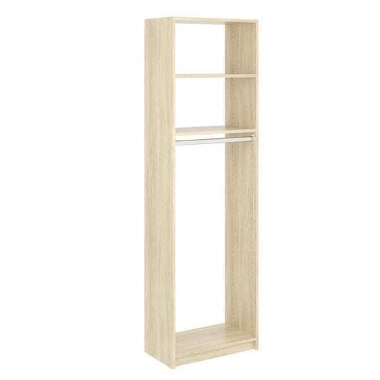 SimplyNeu 14 in. W D x 25.375 in. W x 84 in. H Wheat Medium Hanging Tower Wood Closet System CAA3_C1UPQ73