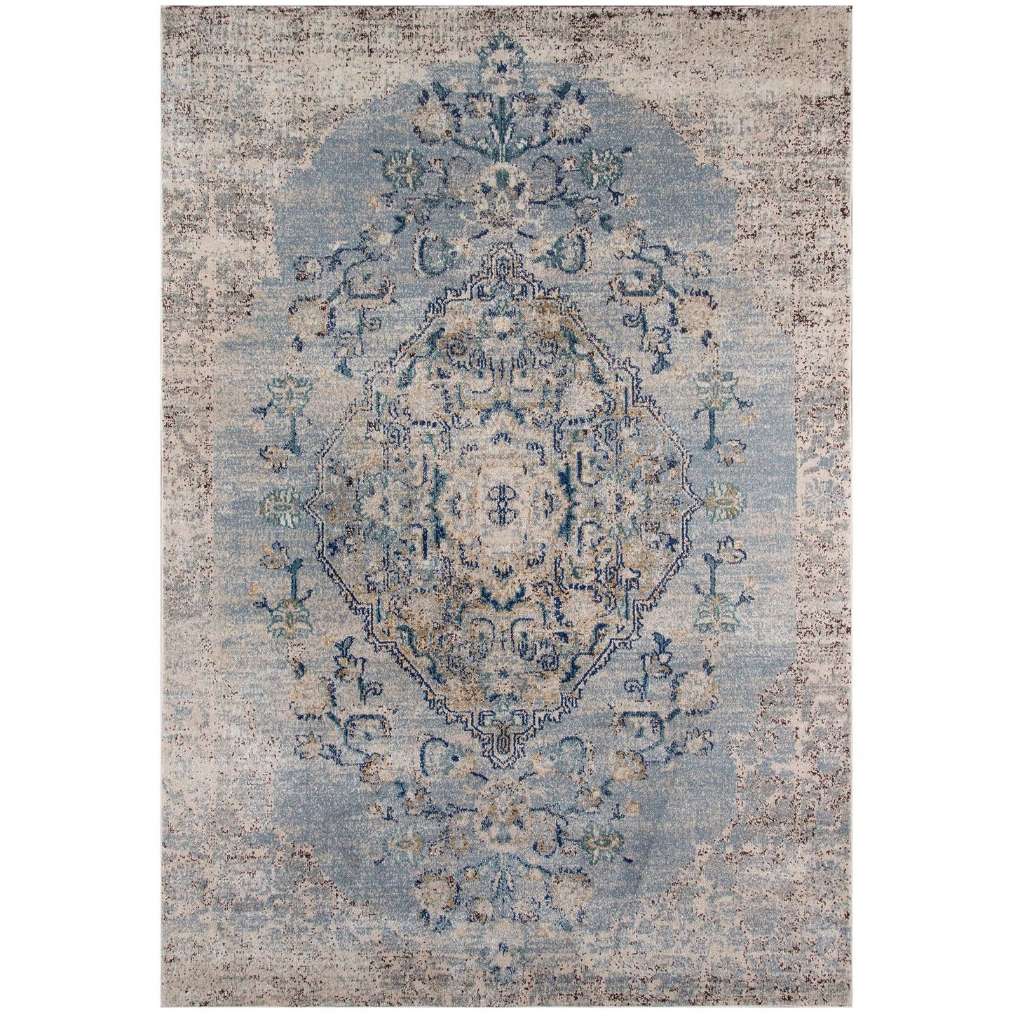 Momeni Amelia Area Rug, Light Blue, 5&3x22 x 7&6x22 JEY1_I2TYV86