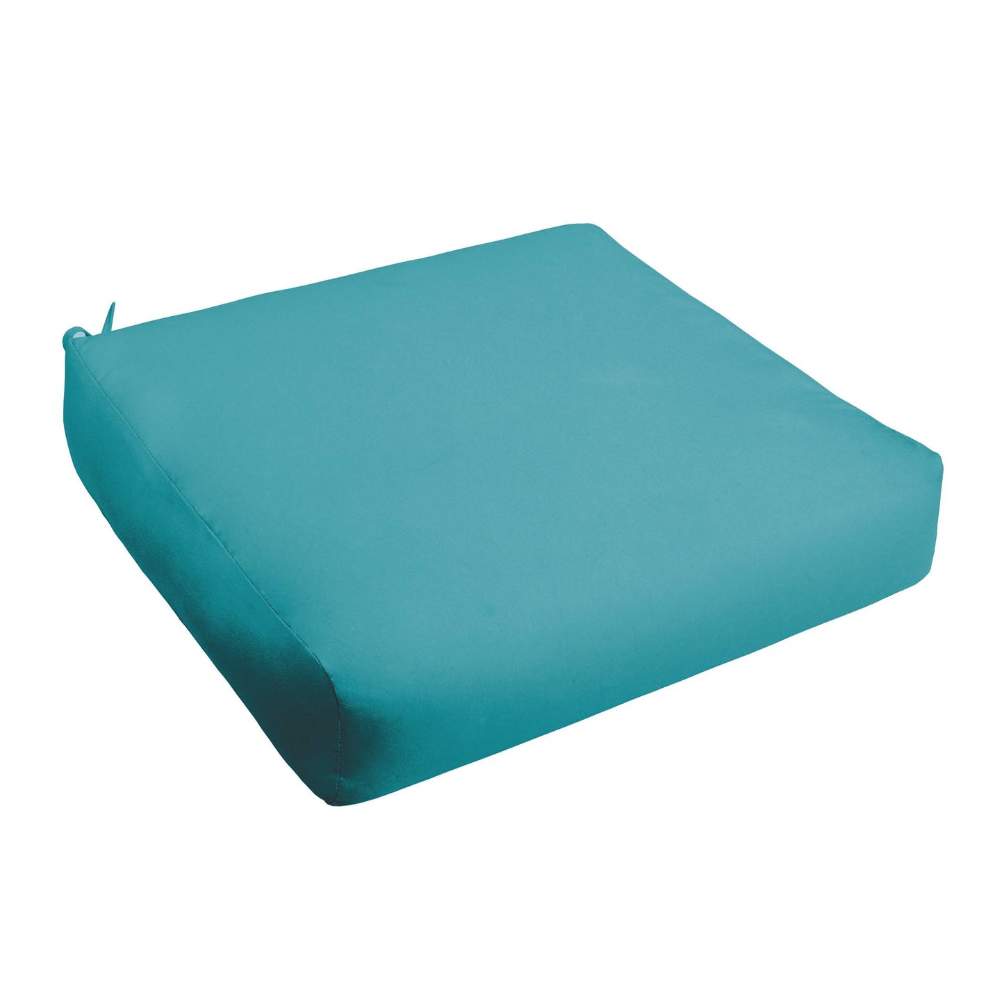 Set of 6 23x22 x 25x22 Atlantis Teal Blue Solid Sunbrella Indoor and Outdoor Deep Seating Sofa Cushions AUS5_S6VFG38