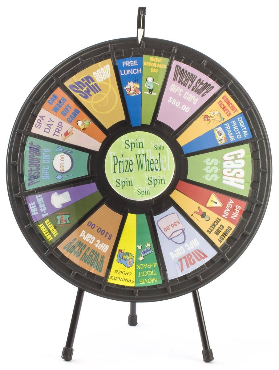 Prize Wheel with 12 - 24 Slots  Printable Templates, Countertop - BL JSC5_N0YWH06