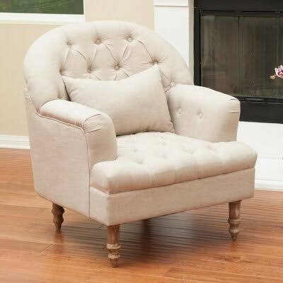 Ophelia  Co. Mylah Barrel Chair, Beige HSE7_K4DHX66