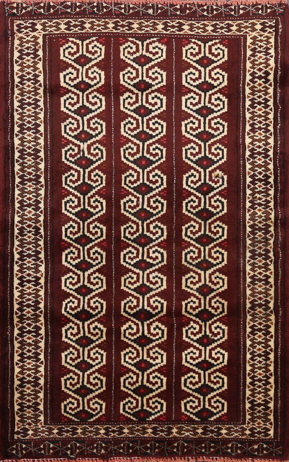 Geometric Balouch Persian Area Rug 3x4 NCG7_O1YVT07