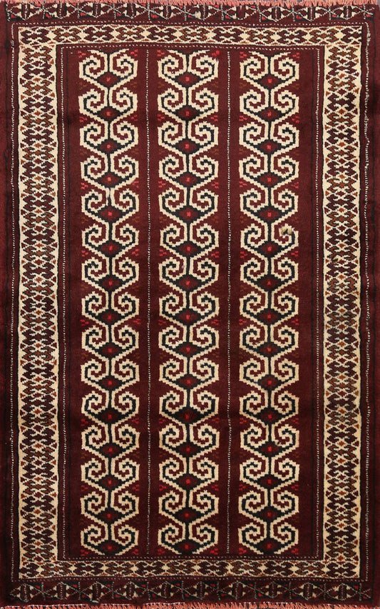 Geometric Balouch Persian Area Rug 3x4 NCG7_O1YVT07