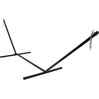 Metal Standard Hammock Stand Arlmont  Co. Color: Black, Size: 48x22 H x 48x22 W x 180x22 D LFE5_Y7IHX33