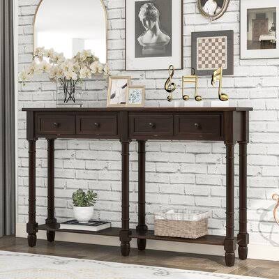 Maria 58x22 Console Table Sand  Stable Color: Dark Brown/Espresso GFB4_D5WVZ66