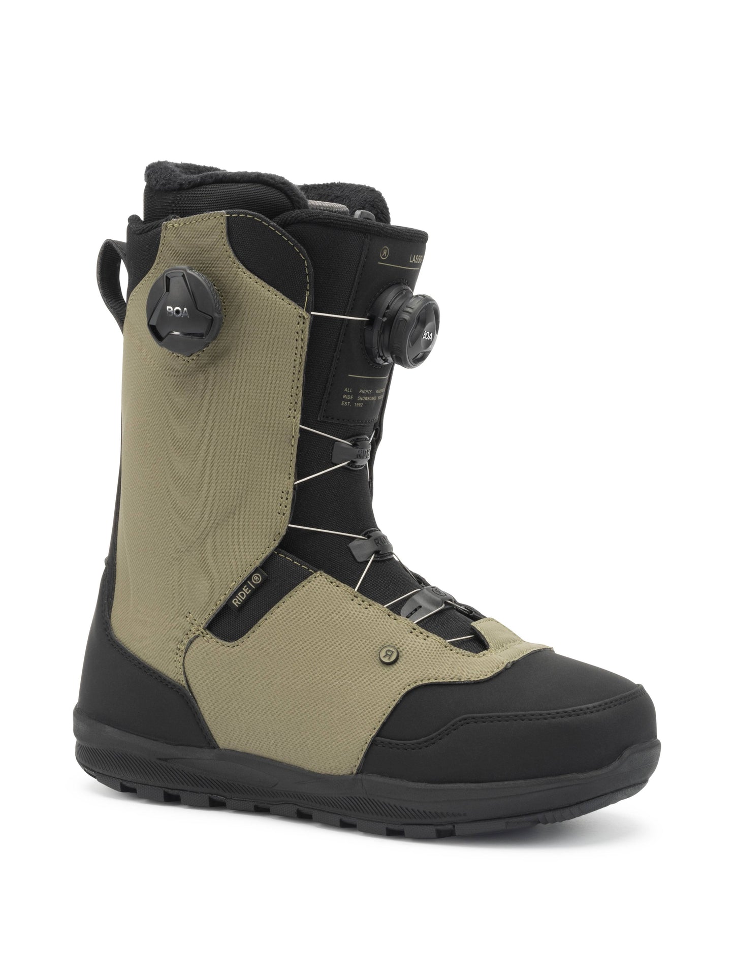 Ride Lasso Mens Snowboard Boots 10 / Olive TXG3_H6RLQ33