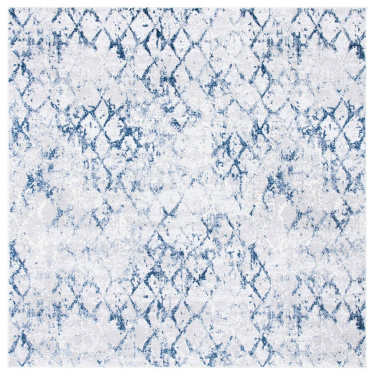 Safavieh Amelia Roslyn Abstract Distressed Area Rug, Grey/Navy, 6&7 inch x 6&7 inch Square IHS3_O0ALP79