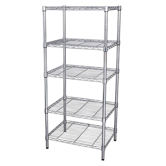 Zoro Select 32v394 Wire Shelving Unit, 18 inchd x 36 inchw x 63 inchh, 5 Shelves, Chrome, Silver TDG6_X8ZOS98