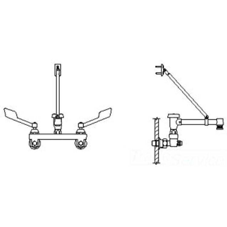 Delta 28C2385 Two Handle Service Sink Faucet SJY5_K8MAI87