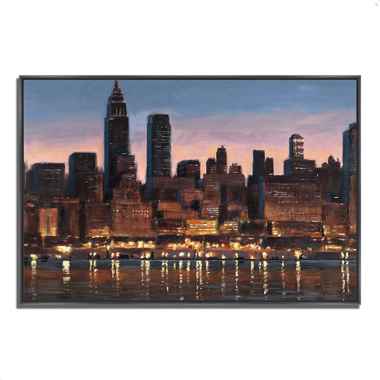 40x22 x 59x22 Manhattan Reflection by James Wiens Fine Art Giclee Print HOR9_R3HFW79