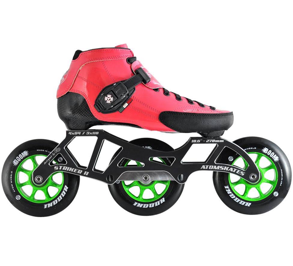 Atom Luigino Strut 3 Wheel Indoor Inline Skate Package (Boom Indoor 110mm Firm) NXC9_K6JFO49