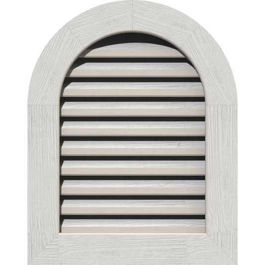 Ekena Millwork GVWRT34X3001RFPWR 34x22W x 30x22H Round Top Gable Vent (39x22W x 35x22H Frame Size): Primed, Functional, Rough Sa YYR3_H7CLX86