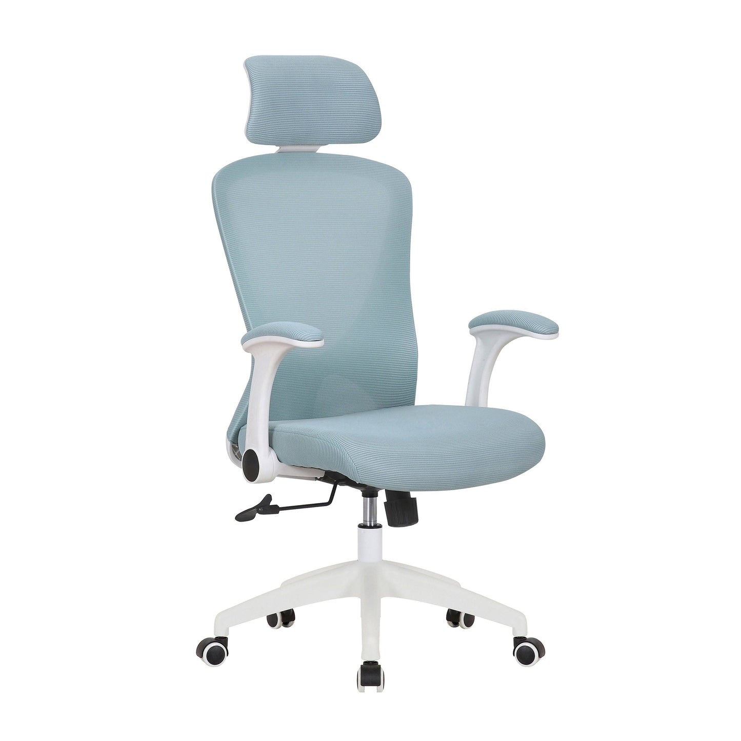 Porthos Home Dilan Swivel Office Chair, Mesh BACK, Gaslift Seat - Blue EWJ8_X3VFM97