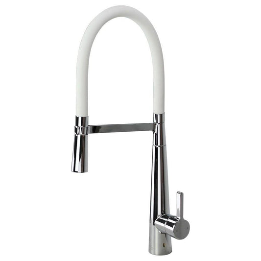 Transolid T3560-PC-WH 1.8 GPM Pull-Down Kitchen Faucet in POL. Chrome/White YJA5_Y9JXL74